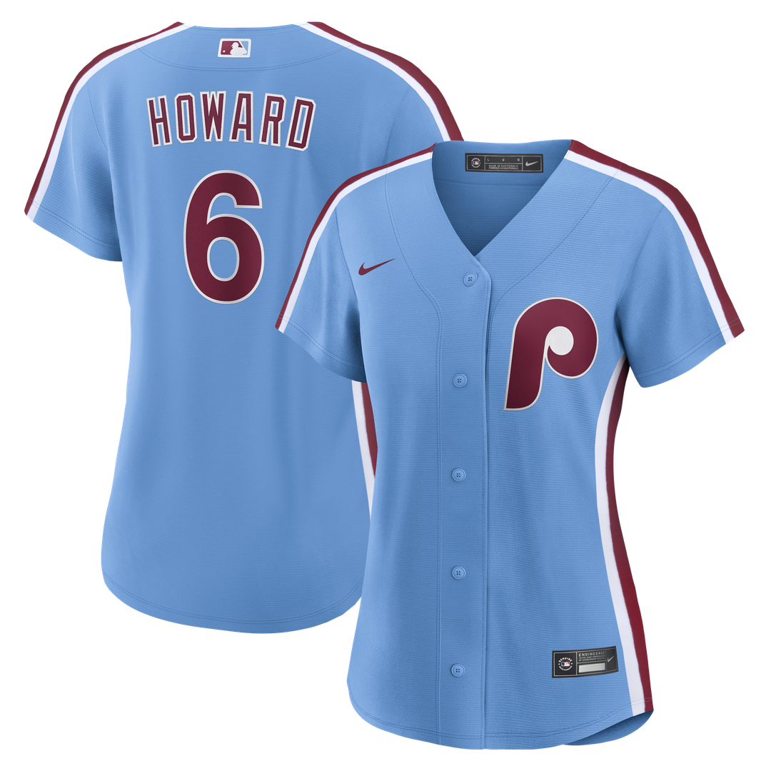 Philadelphia Phillies Ryan Howard Women's Replica Jersey - Light Blue