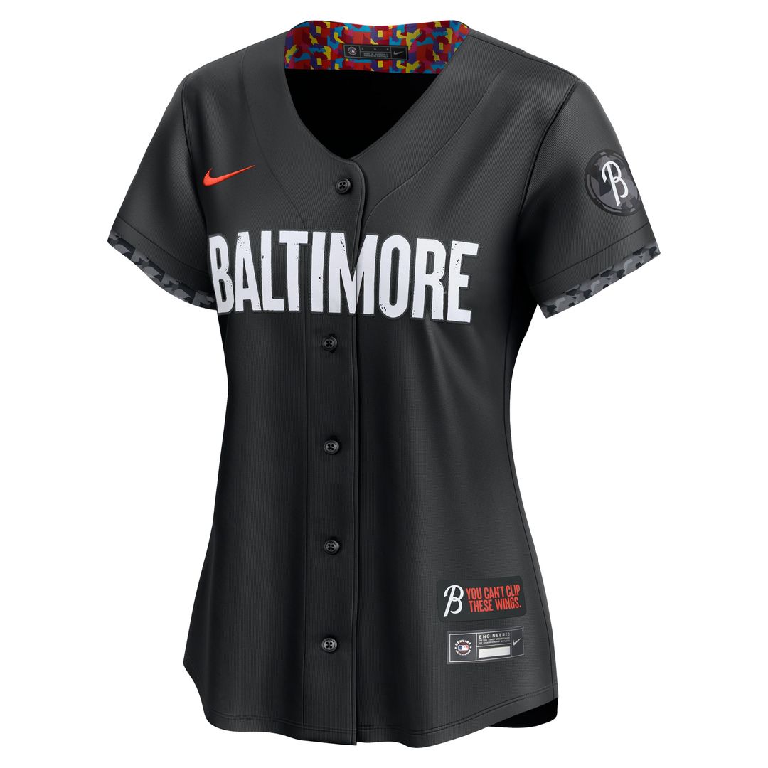 Baltimore Orioles Women's City Connect Limited Jersey - Black