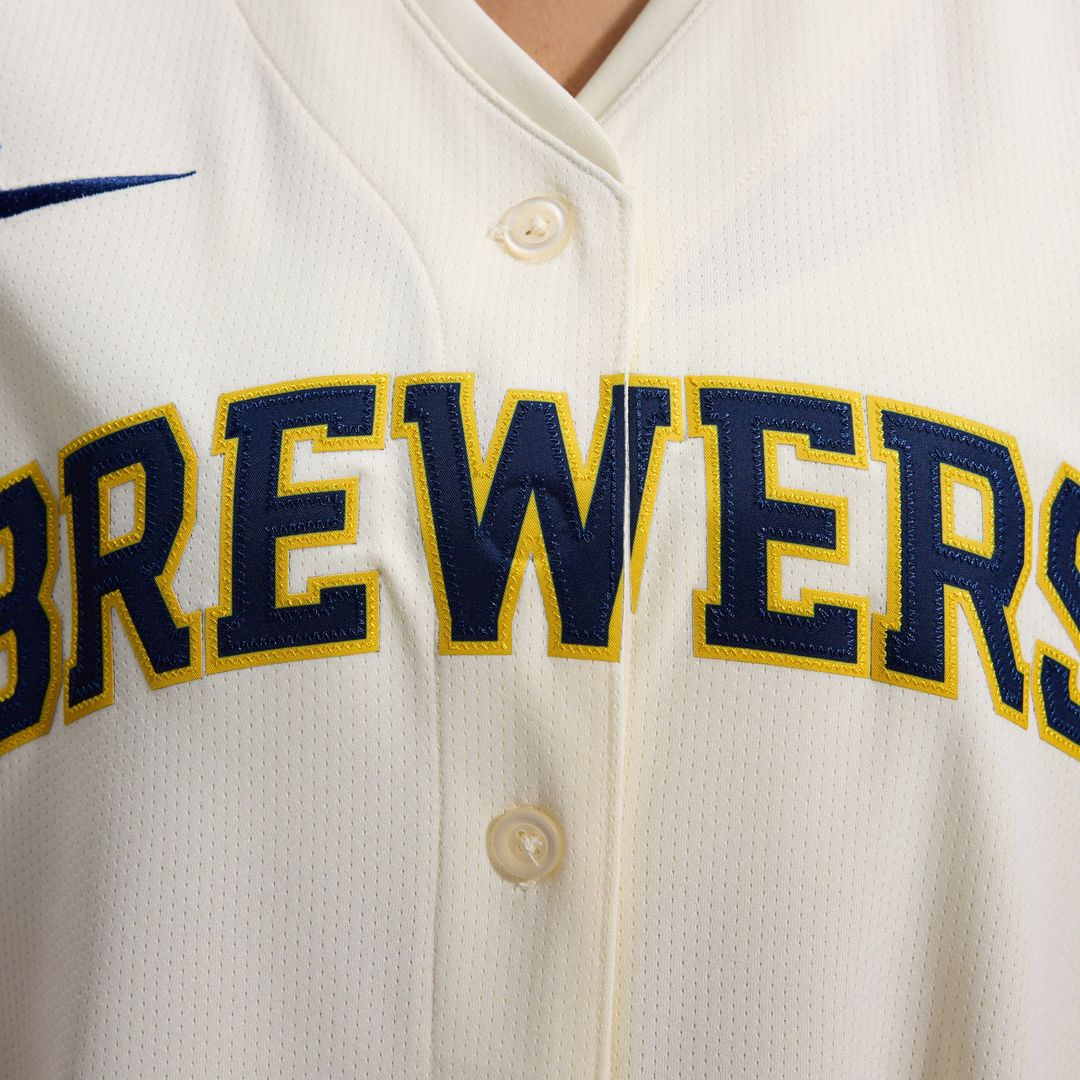 Milwaukee Brewers Women's Home Limited Jersey - Cream