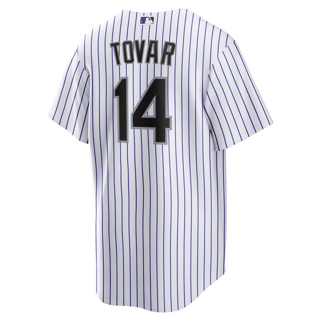 Colorado Rockies Ezequiel Tovar Home Replica Jersey - White