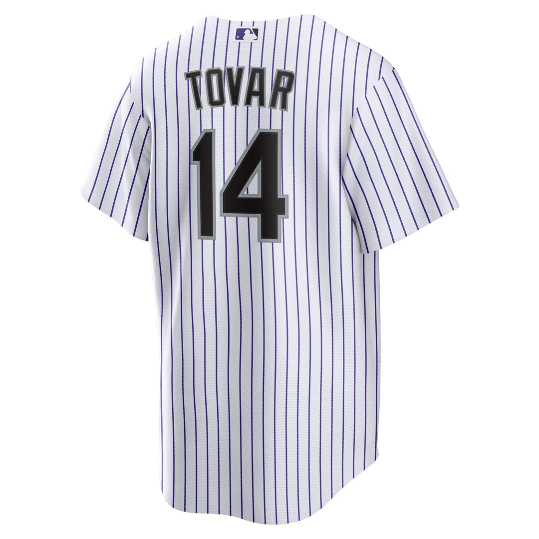 Colorado Rockies Ezequiel Tovar Home Replica Jersey - White