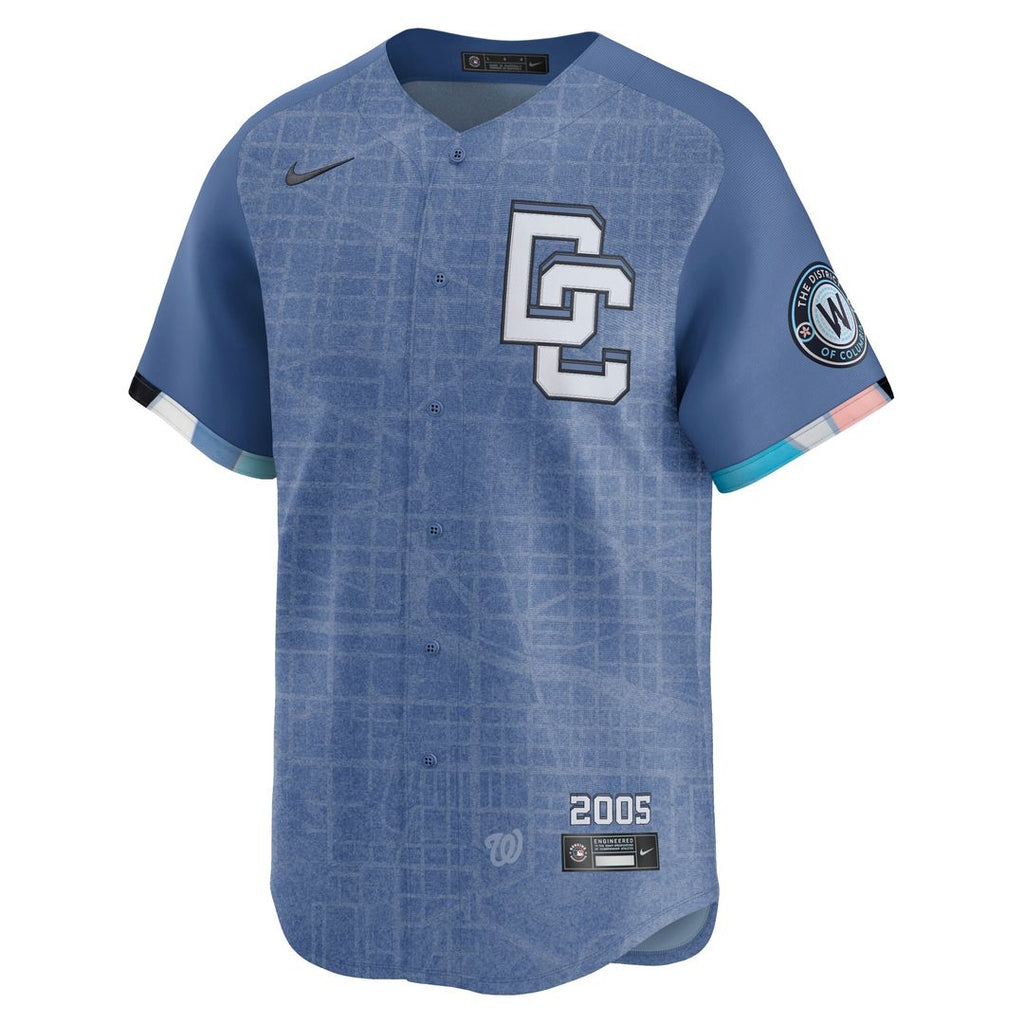 Washington Nationals CJ Abrams 2025 City Connect Limited Jersey - Blue