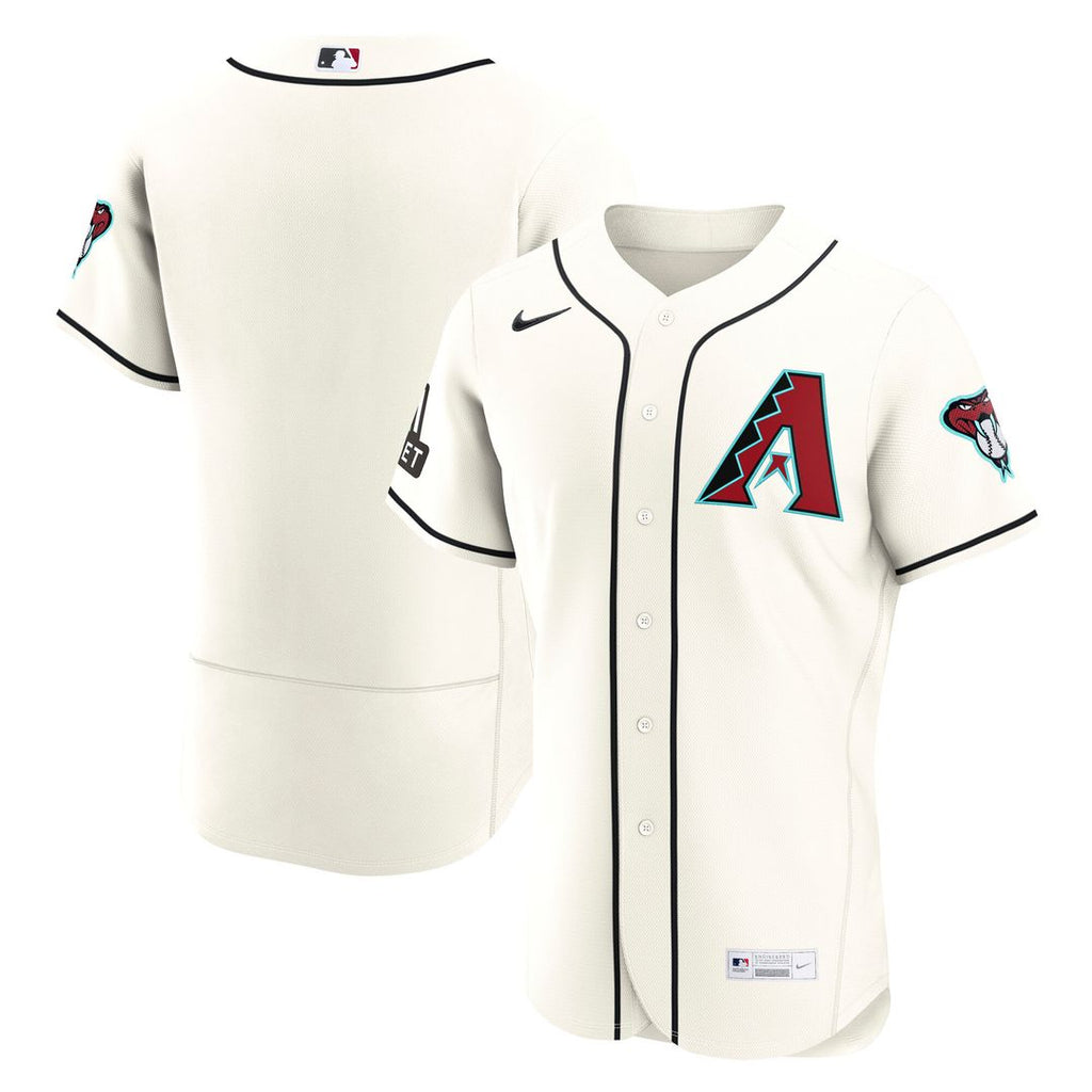 Arizona Diamondbacks Home Sponsor Patch Authentic Jersey - Cream