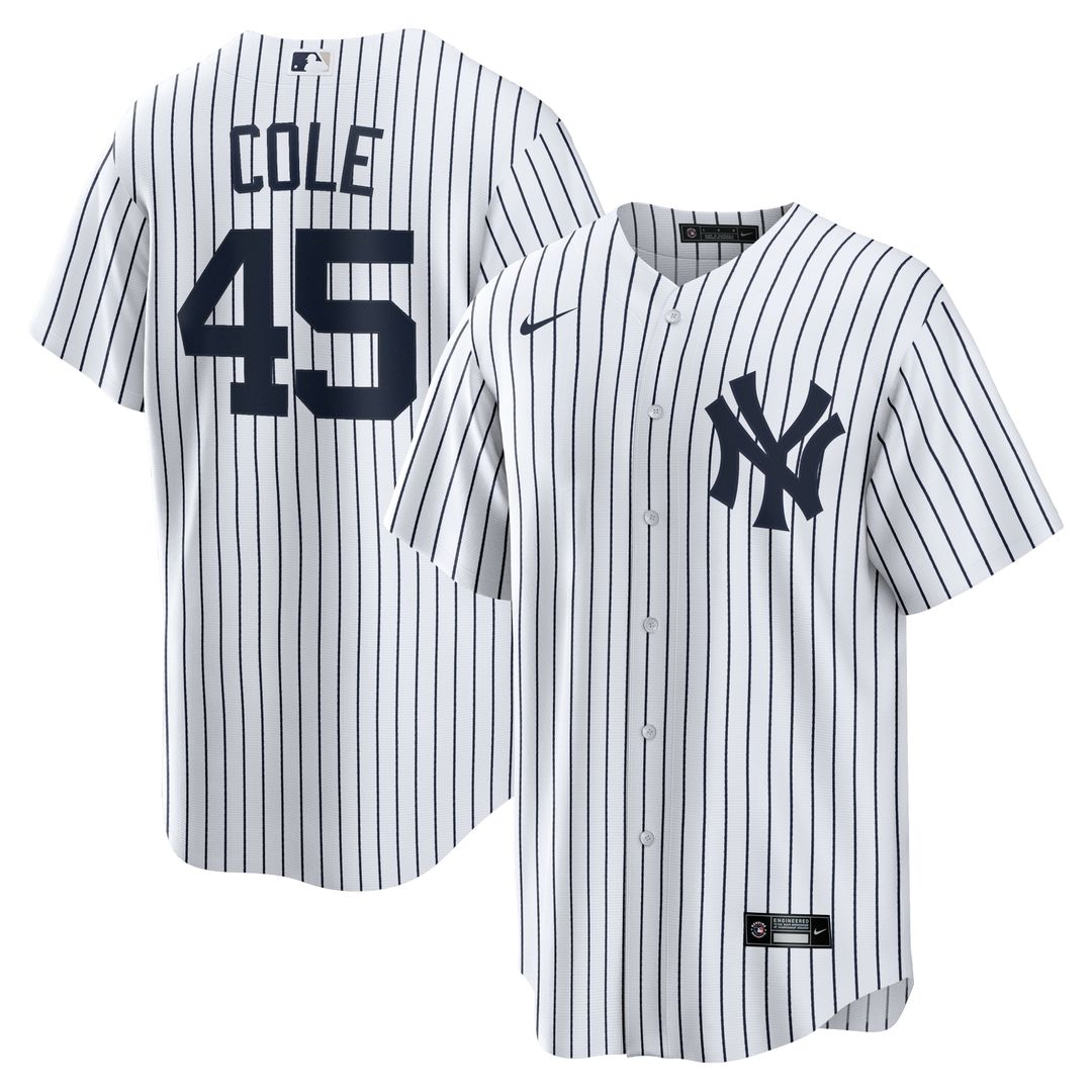 New York Yankees Gerrit Cole Home Replica Player Name Jersey - White