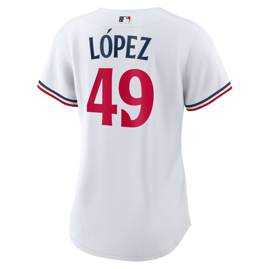 Minnesota Twins Pablo Lopez Women's Home Replica Jersey - White
