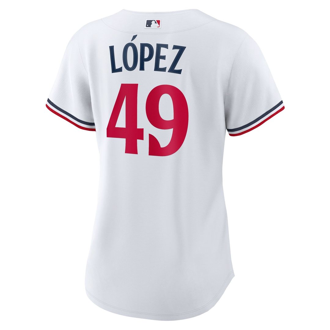Minnesota Twins Pablo Lopez Women's Home Replica Jersey - White