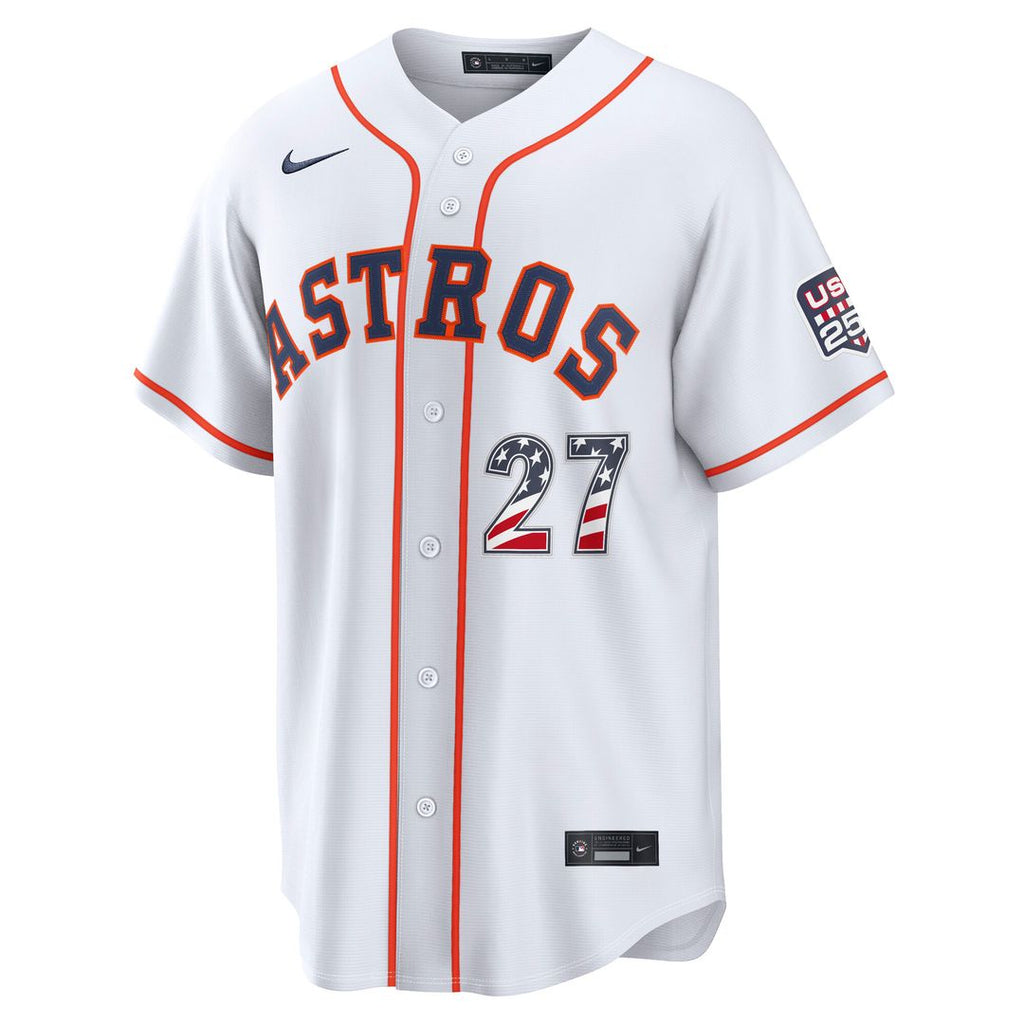 Houston Astros Jose Altuve USA 250 Fourth of July Home Stadium Jersey - White