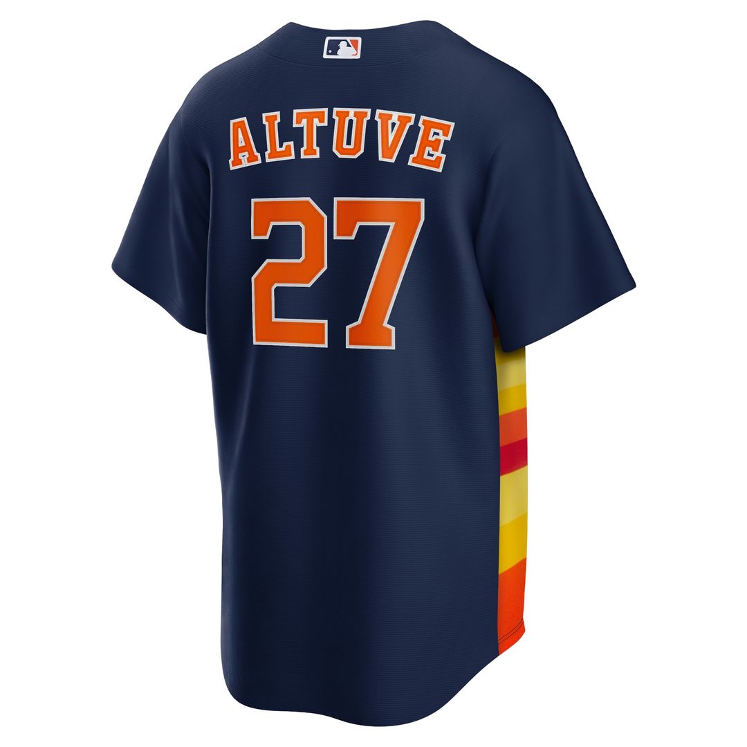 Houston Astros Jose Altuve Alternate 2 Replica Jersey - Navy