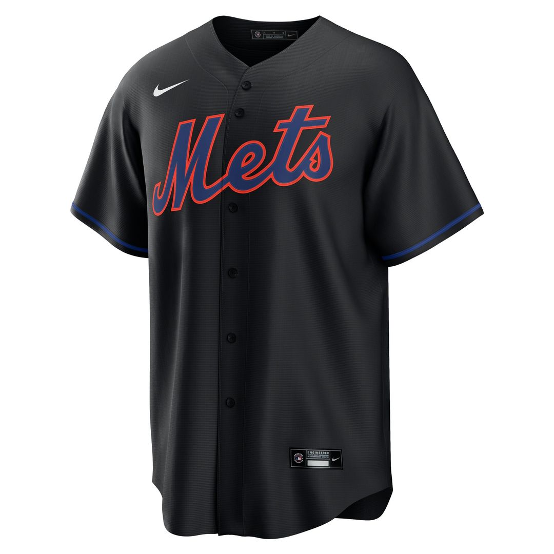 New York Mets Brandon Nimmo Alternate Replica Jersey - Black