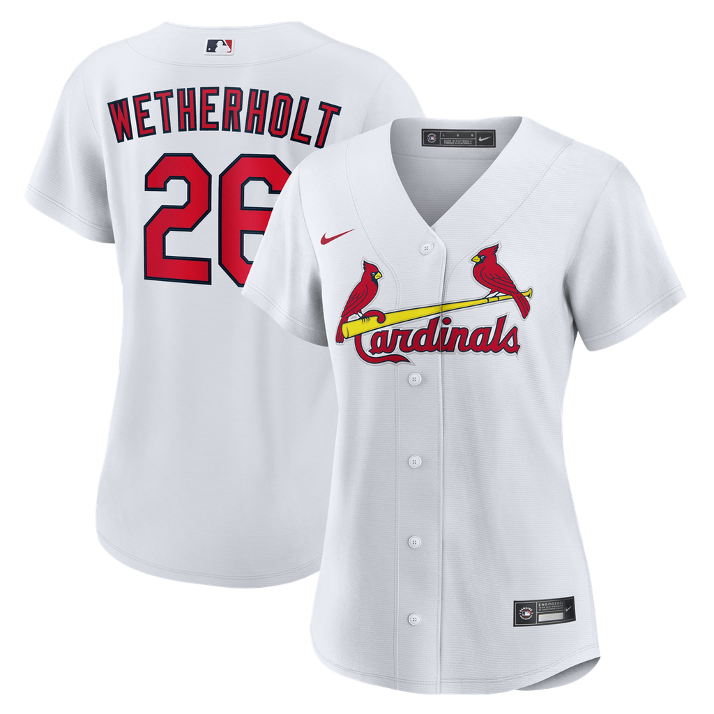 St. Louis Cardinals JJ Wetherholt Women's Home Replica Jersey - White