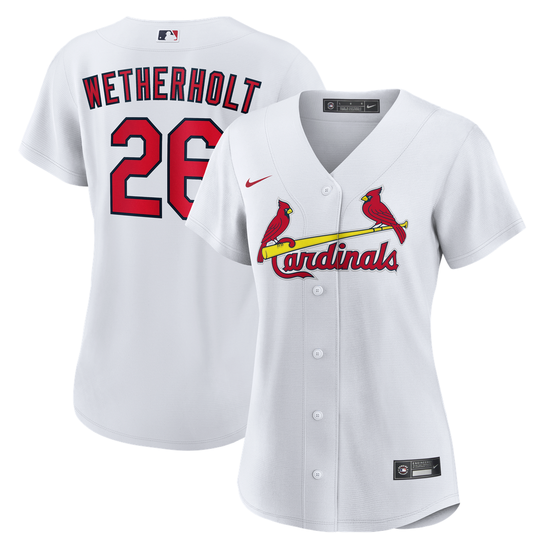 St. Louis Cardinals JJ Wetherholt Women's Home Replica Jersey - White