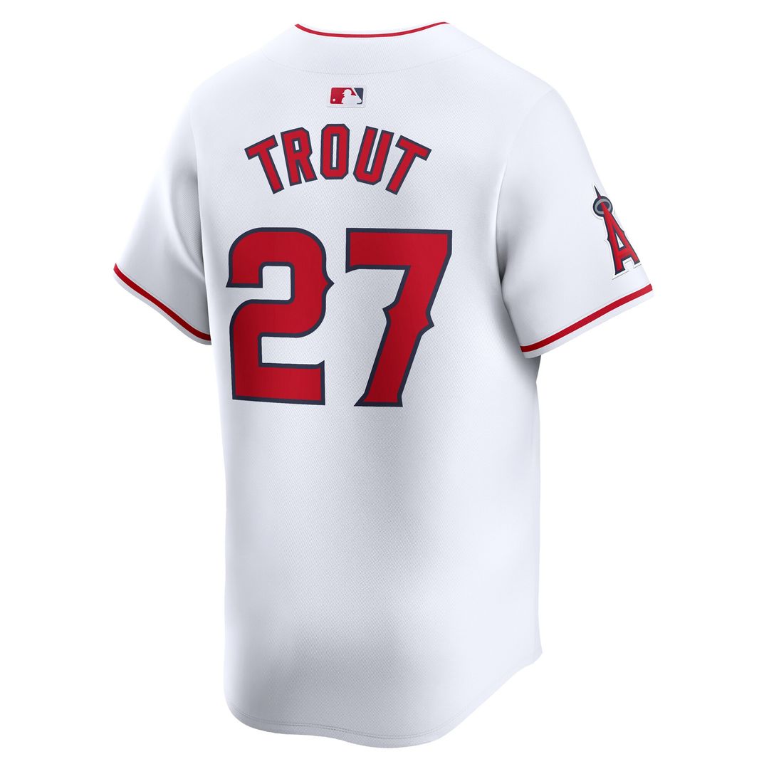 Los Angeles Angels Mike Trout Youth Home Limited Jersey - White