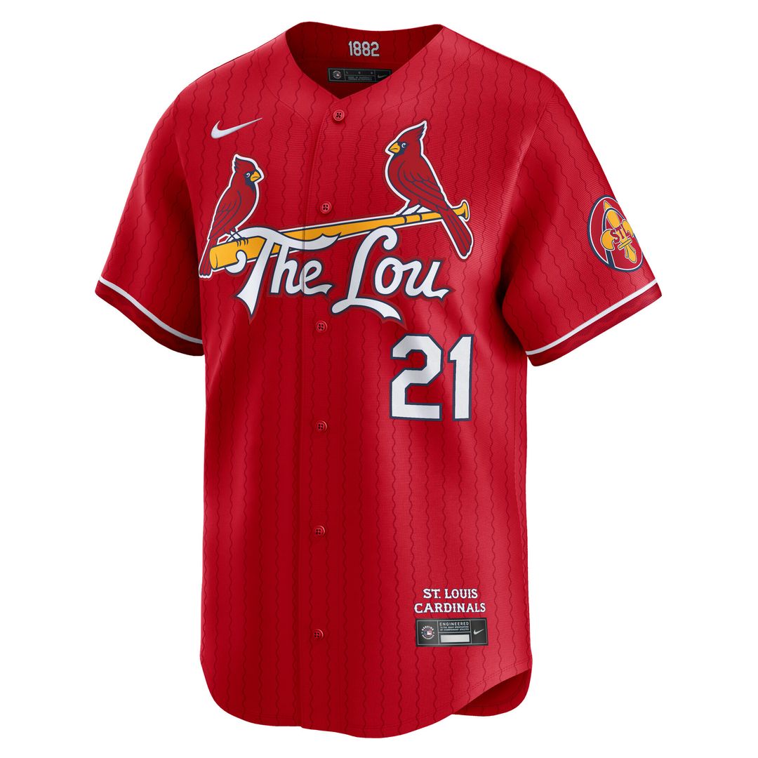 St. Louis Cardinals Lars Nootbaar City Connect Limited Jersey - Red