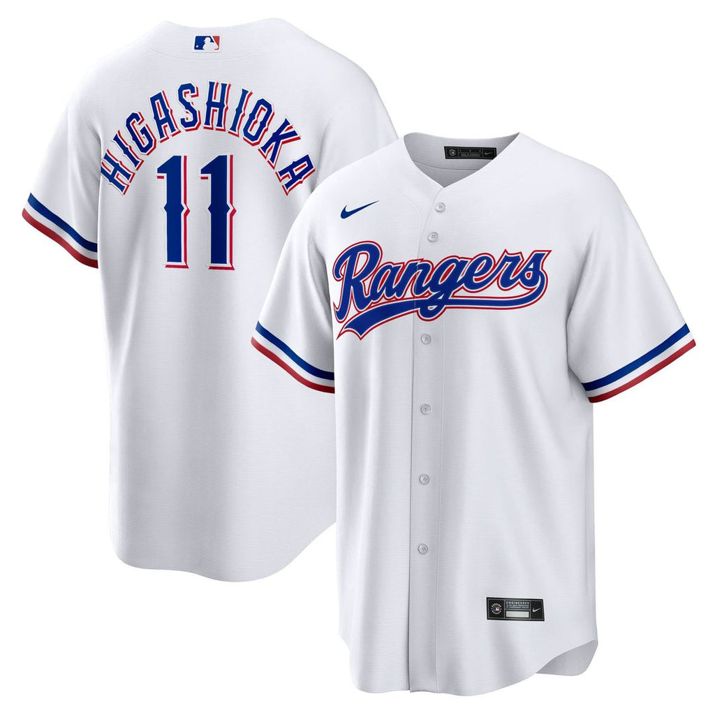 Texas Rangers Kyle Higashioka Home Replica Jersey - White