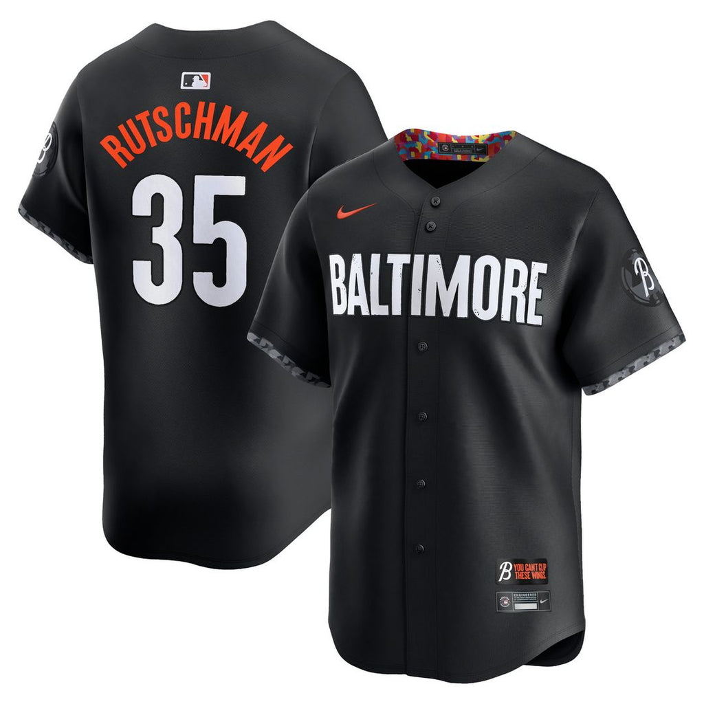 Baltimore Orioles Adley Rutschman City Connect Limited Jersey - Black