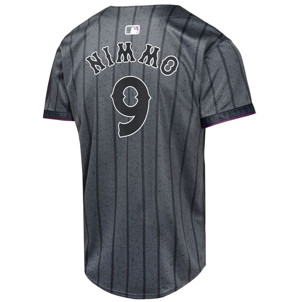 New York Mets Brandon Nimmo Youth 2024 City Connect Limited Jersey - Graphite