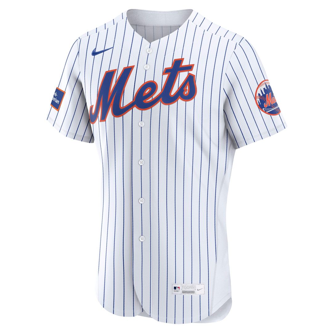 New York Mets Alternate Authentic Sponsor Patch Jersey - Black