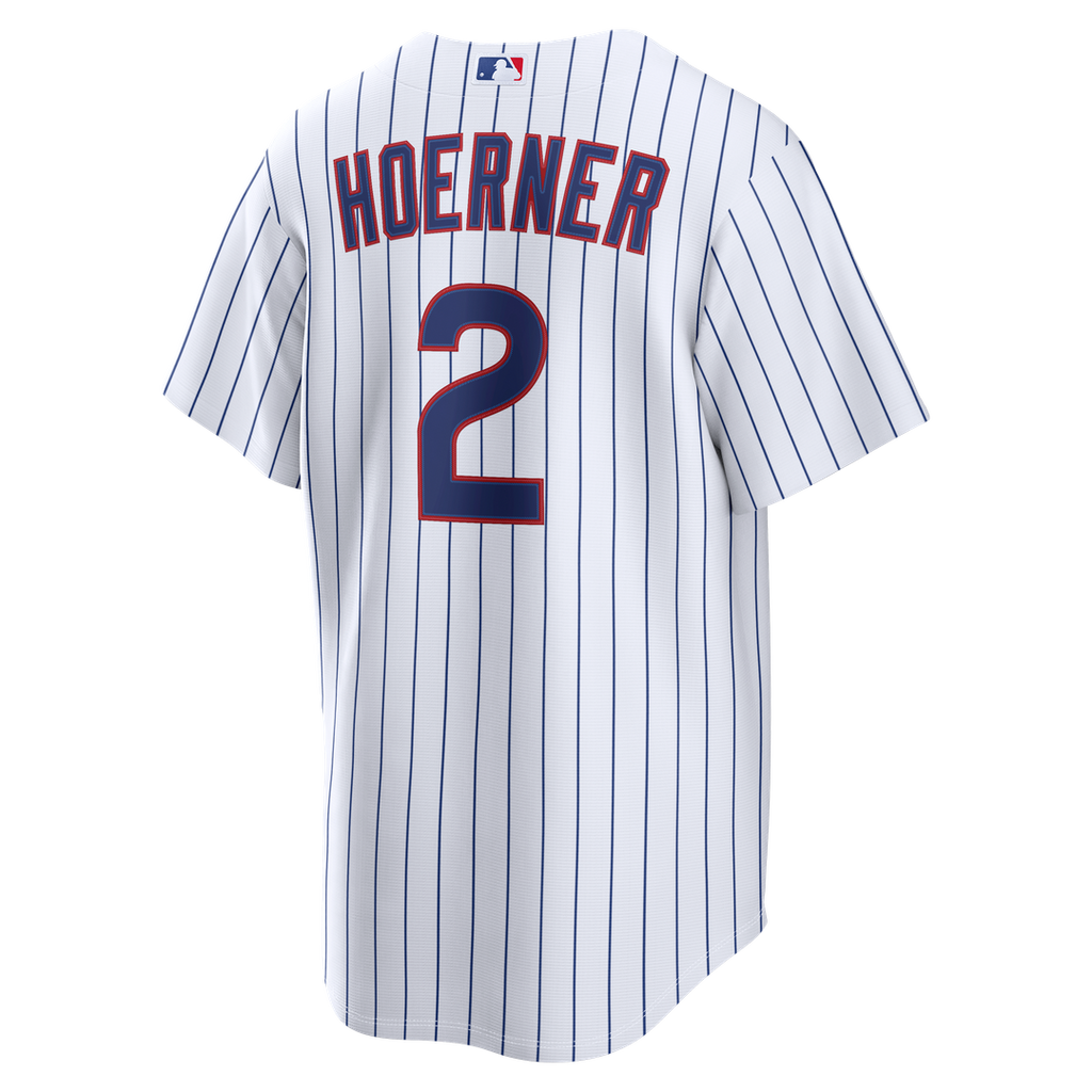 Chicago Cubs Nico Hoerner Home Replica Jersey - White