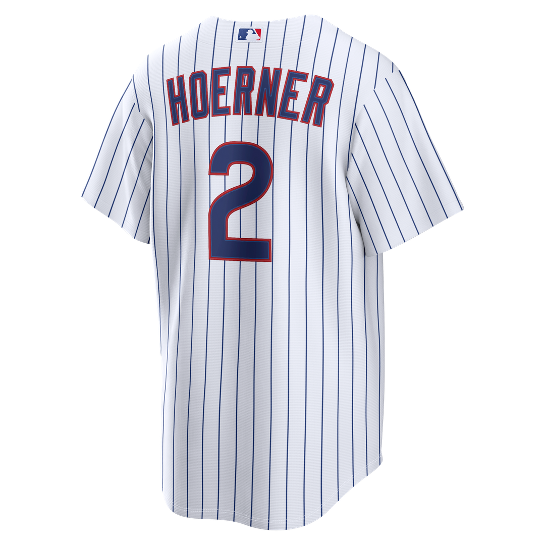 Chicago Cubs Nico Hoerner Home Replica Jersey - White