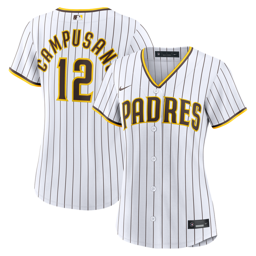 San Diego Padres Luis Campusano Women's Home Replica Jersey - White