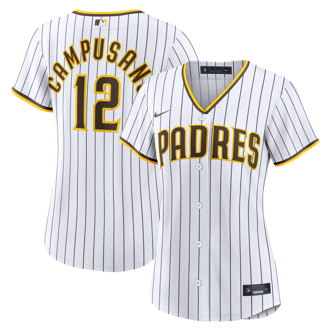 San Diego Padres Luis Campusano Women's Home Replica Jersey - White