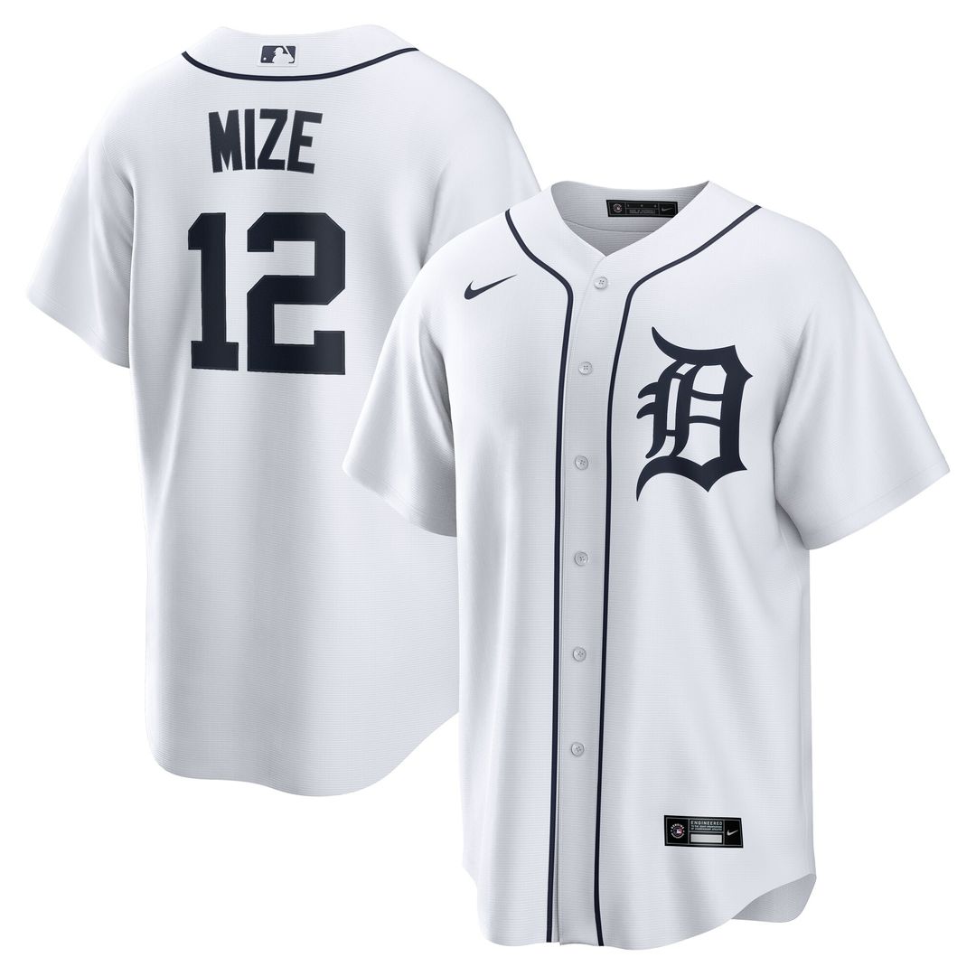 Detroit Tigers Casey Mize Home Replica Jersey - White
