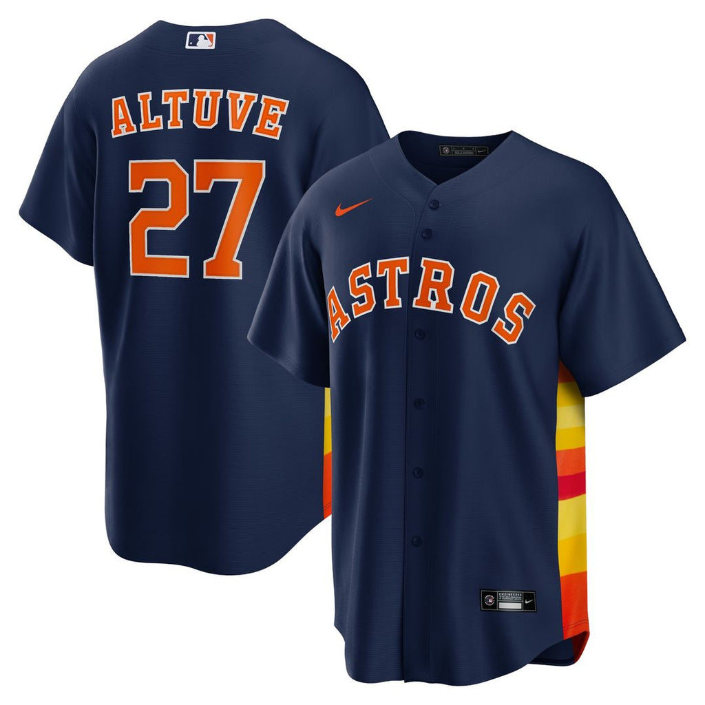 Houston Astros Jose Altuve Alternate 2 Replica Jersey - Navy