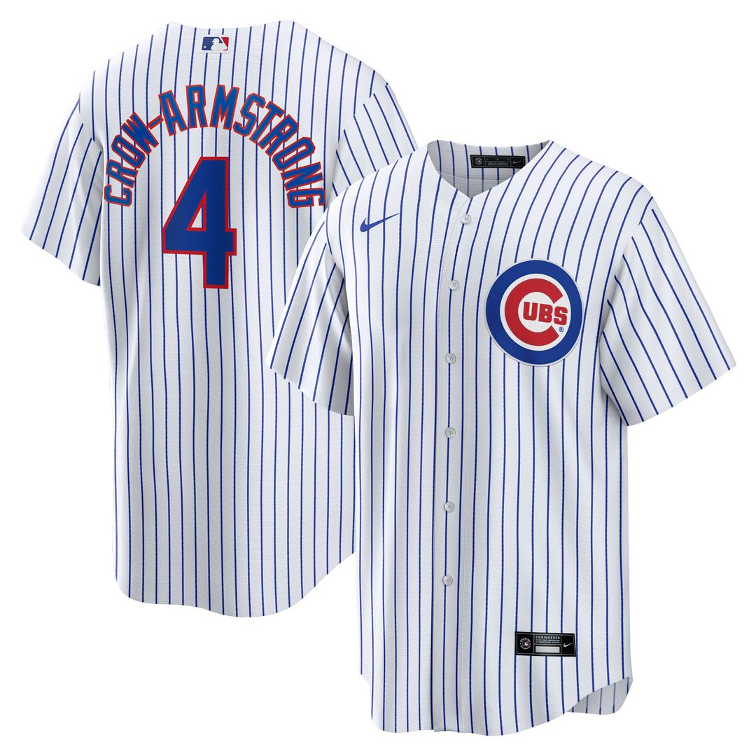 Chicago Cubs Pete Crow - Armstrong Home Replica Jersey - White