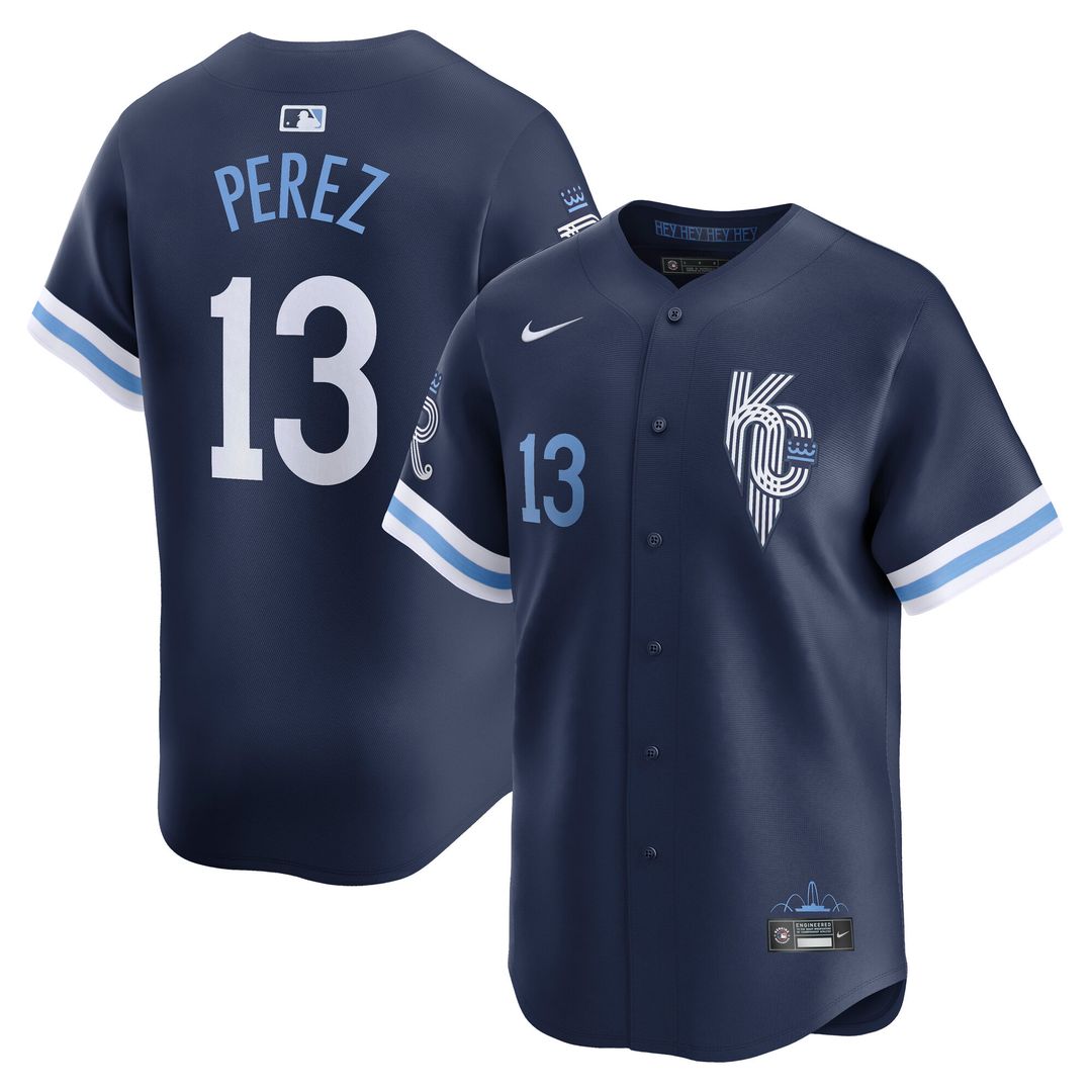 Kansas City Royals Salvador Perez City Connect Limited Jersey - Navy