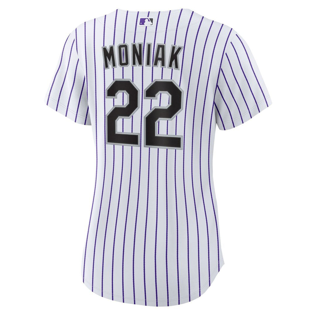 Colorado Rockies Mickey Moniak Women's Home Replica Jersey - White