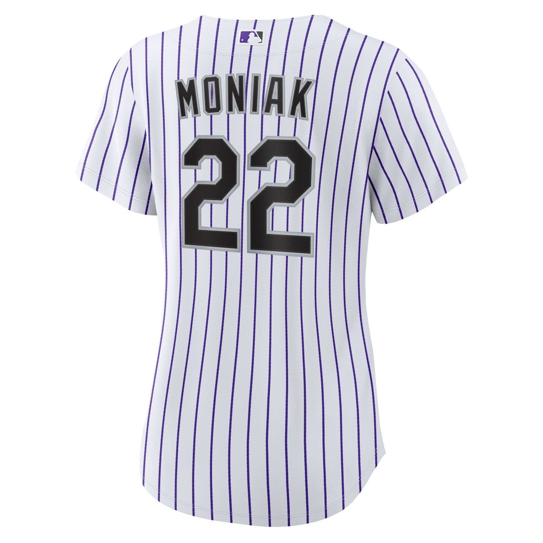 Colorado Rockies Mickey Moniak Women's Home Replica Jersey - White
