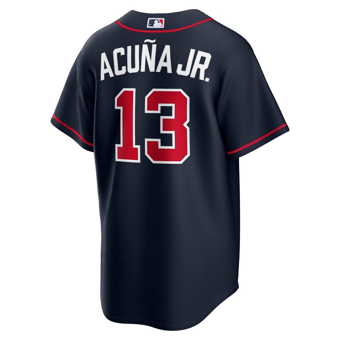 Atlanta Braves Ronald Acuña Jr. Road Replica Jersey - Gray