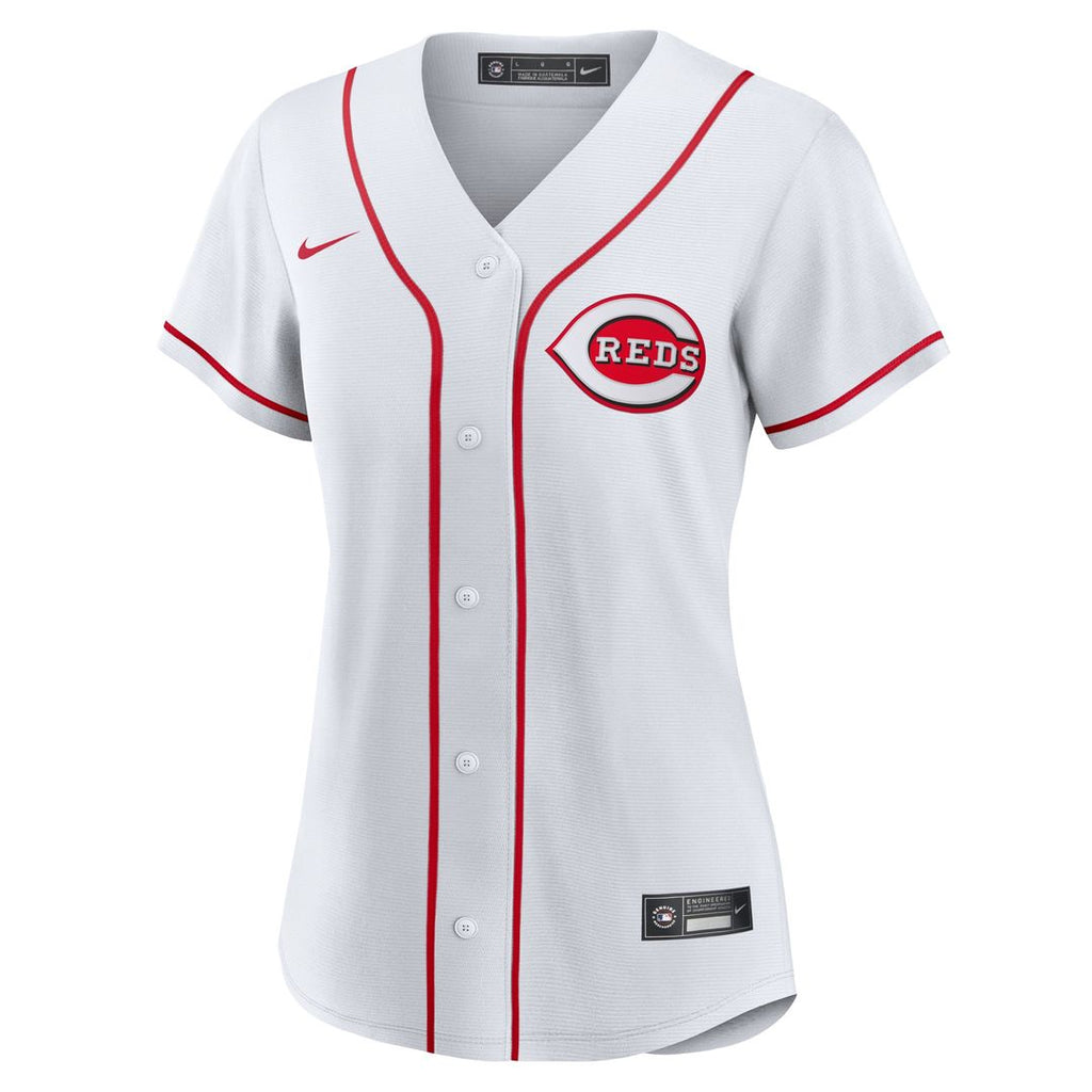 Cincinnati Reds Spencer Steer Women's Home Replica Jersey - White