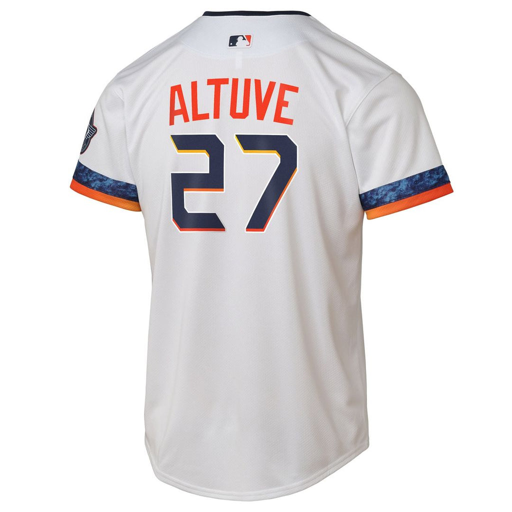 Houston Astros Jose Altuve Youth 2025 City Connect Limited Jersey - White