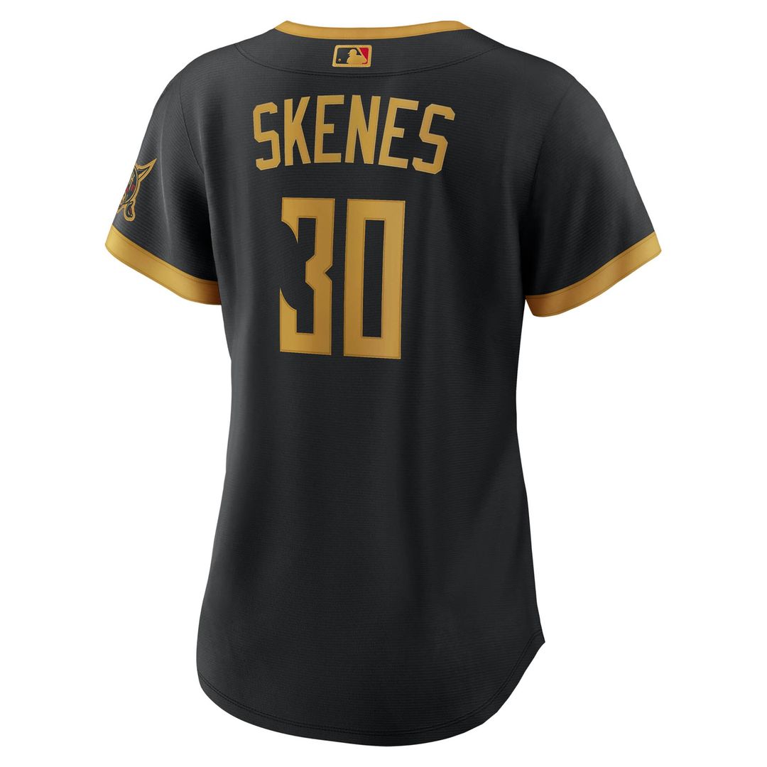 Pittsburgh Pirates Paul Skenes Women's 2026 City Connect Stadium Jersey - Black