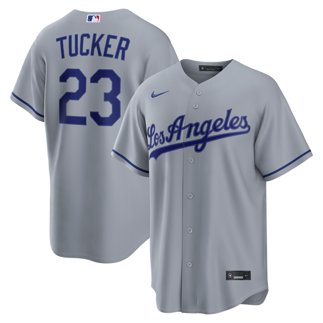 Los Angeles Dodgers Kyle Tucker Road Replica Jersey - Gray