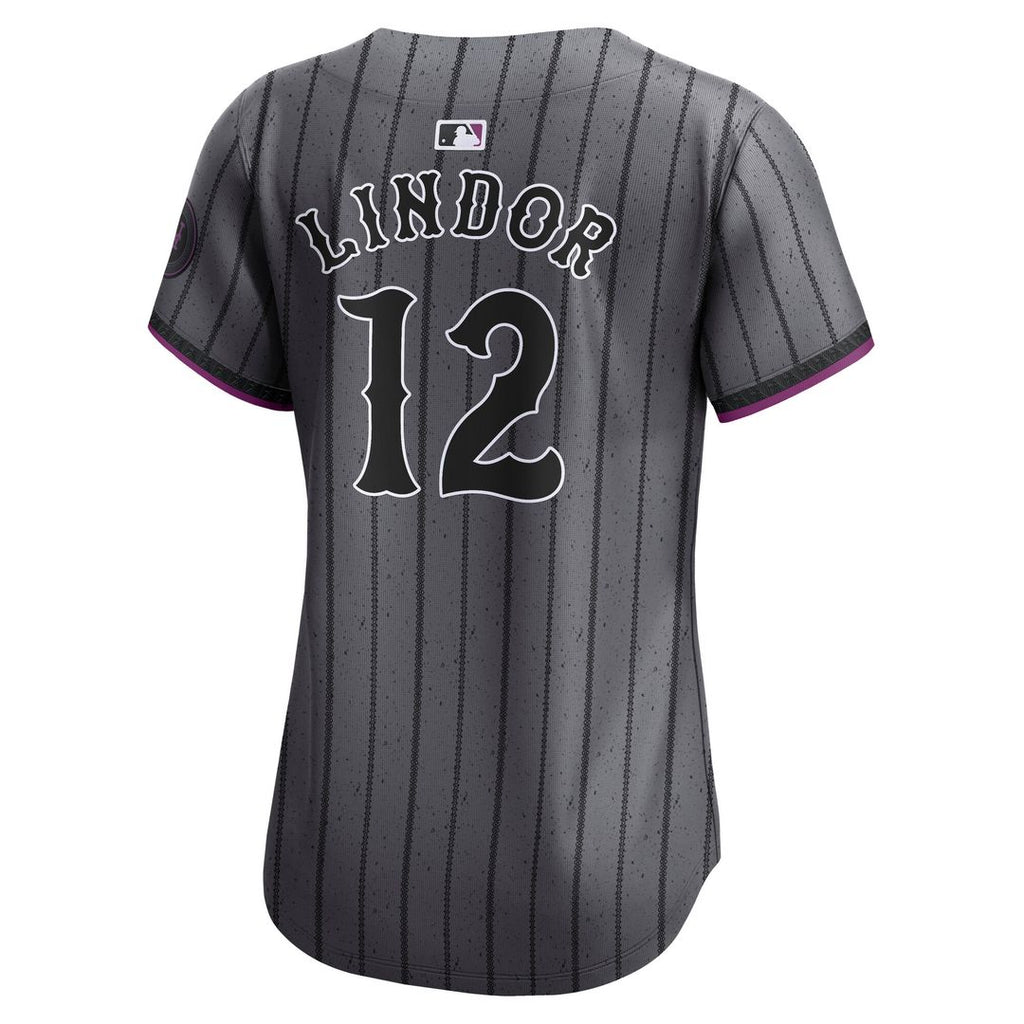 New York Mets Francisco Lindor Women's City Connect Limited Jersey - Gray