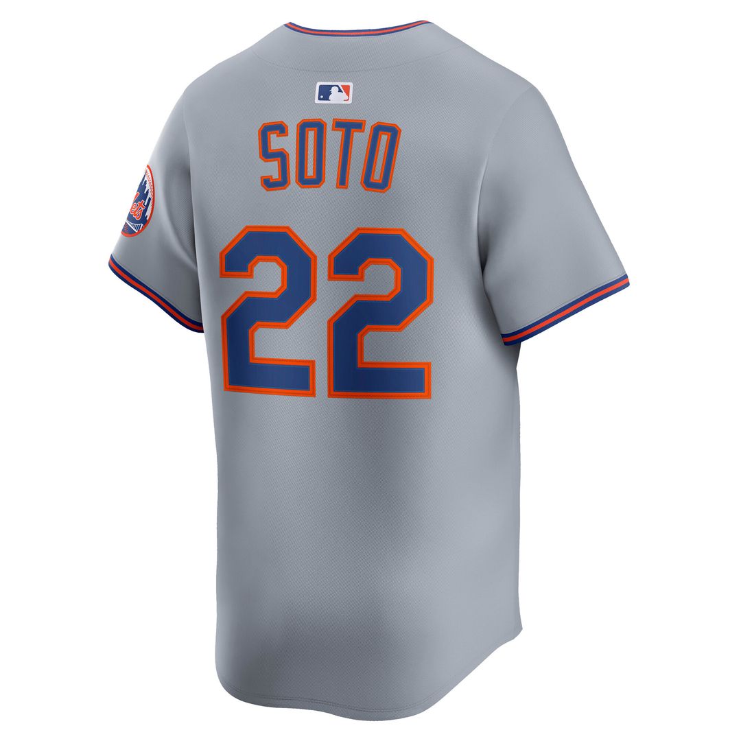 New York Mets Juan Soto Road Limited Jersey - Gray