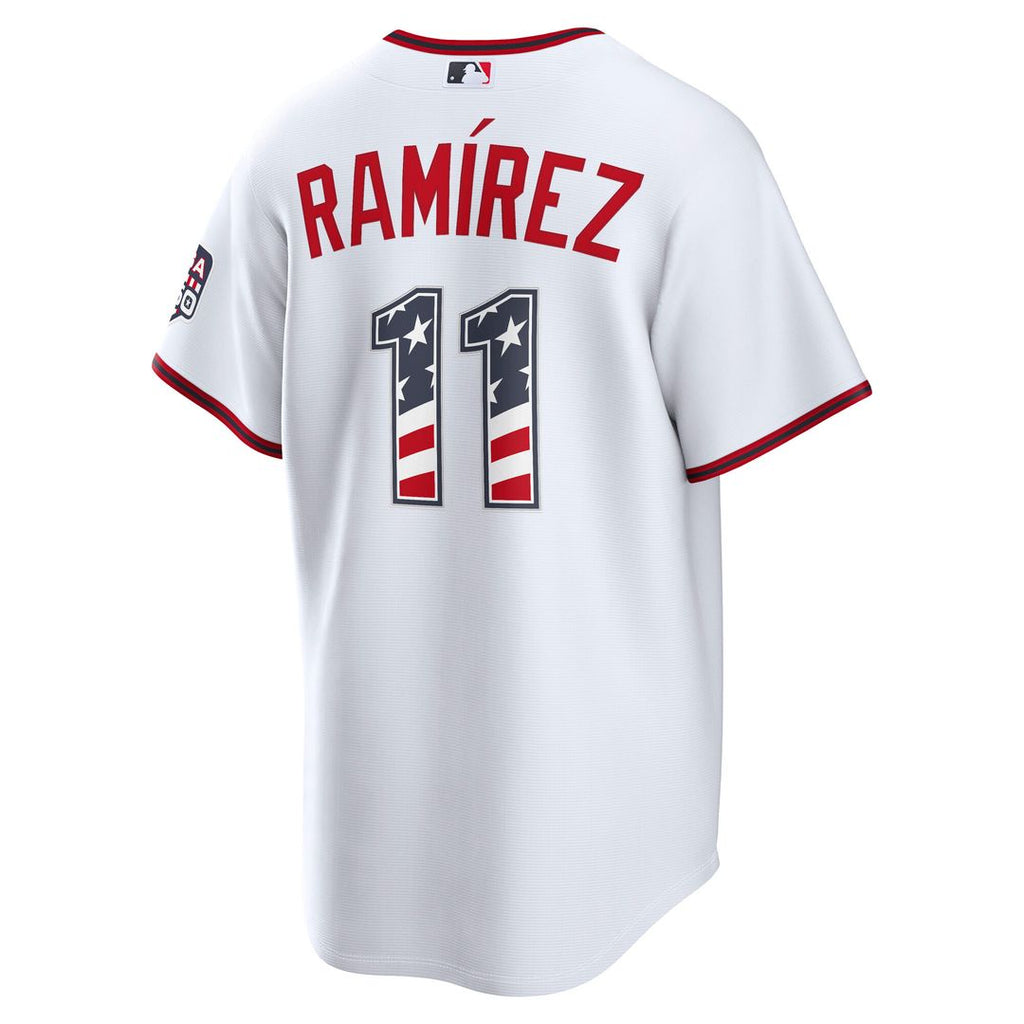 Cleveland Guardians José Ramírez USA 250 Fourth of July Home Stadium Jersey - White