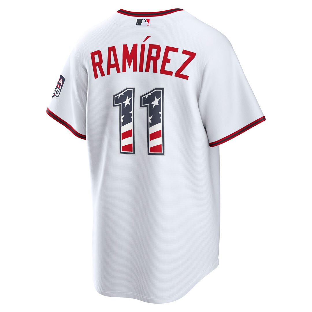 Cleveland Guardians José Ramírez USA 250 Fourth of July Home Stadium Jersey - White