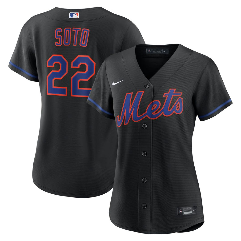 New York Mets Juan Soto Women's Alternate Replica Jersey - Black