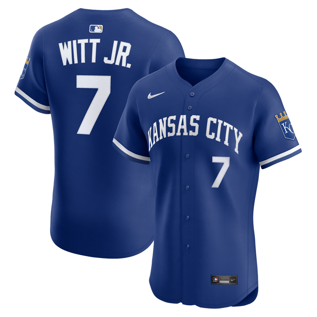 Kansas City Royals Bobby Witt Jr. Alternate 2 Elite Jersey - Royal