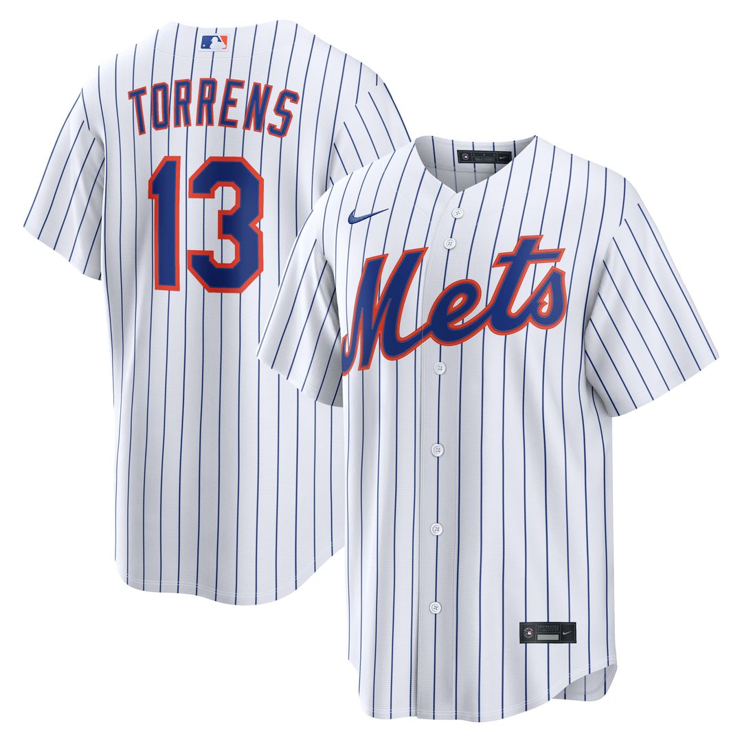 New York Mets Luis Torrens Home Replica Jersey - White