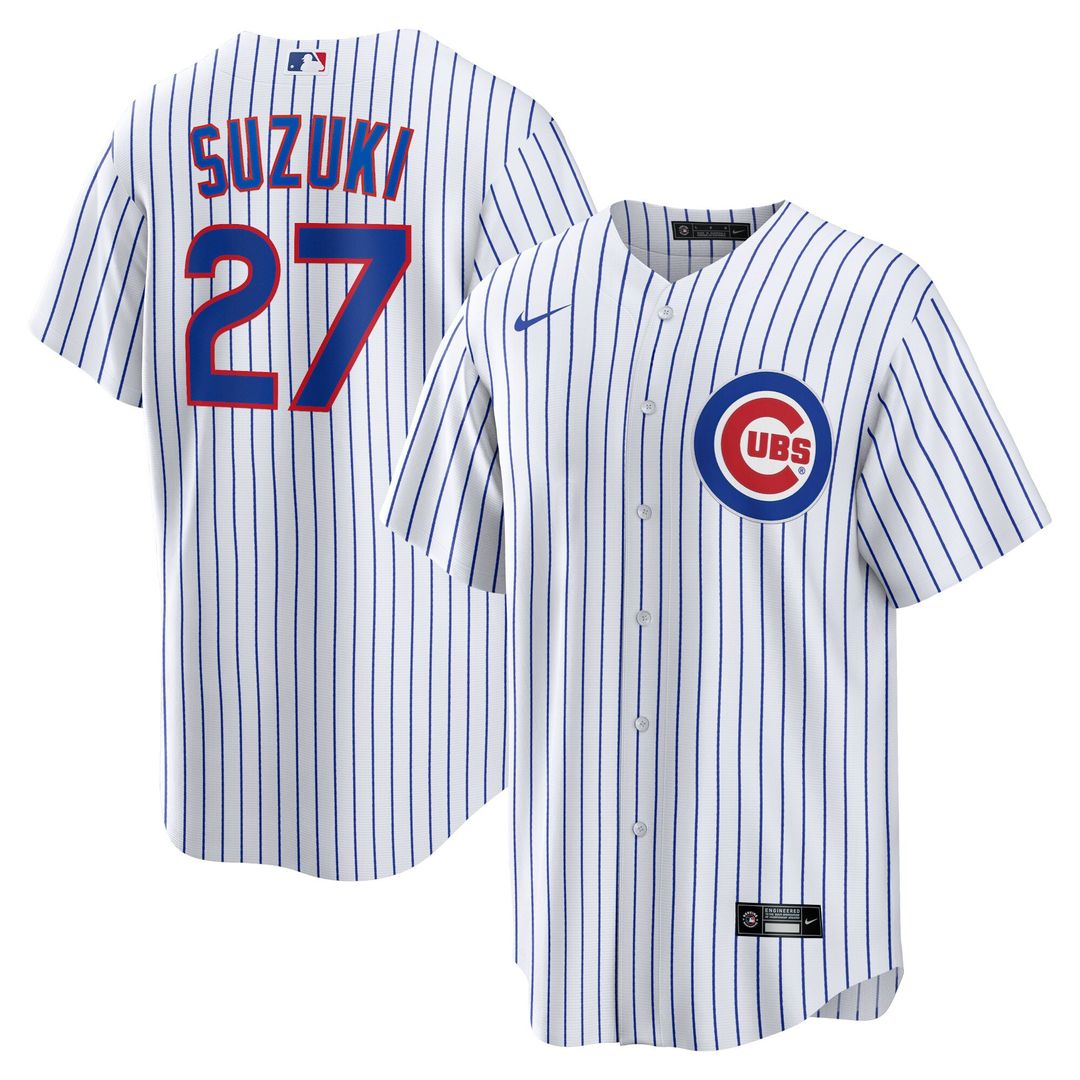Chicago Cubs Seiya Suzuki Home Replica Jersey - White