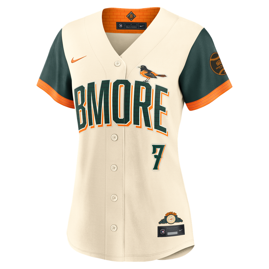 Baltimore Orioles Jackson Holliday Women's 2026 City Connect Stadium Jersey - Cream