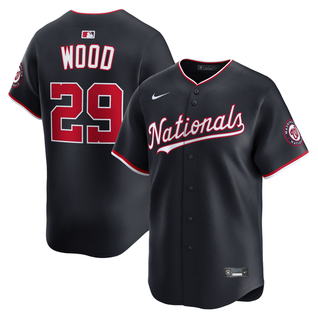 Washington Nationals James Wood Alternate Limited Jersey - Navy