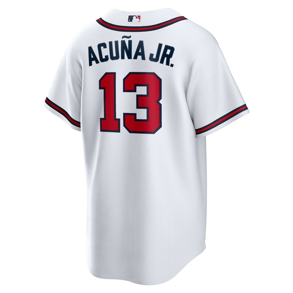 Atlanta Braves Ronald Acuna Jr. Home Replica Player Name Jersey - White