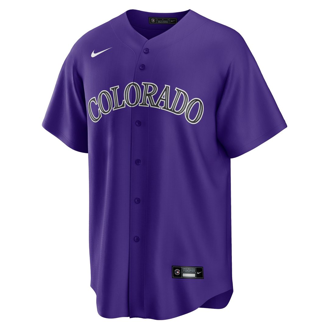 Colorado Rockies Charlie Blackmon Alternate Replica Player Name Jersey - Purple