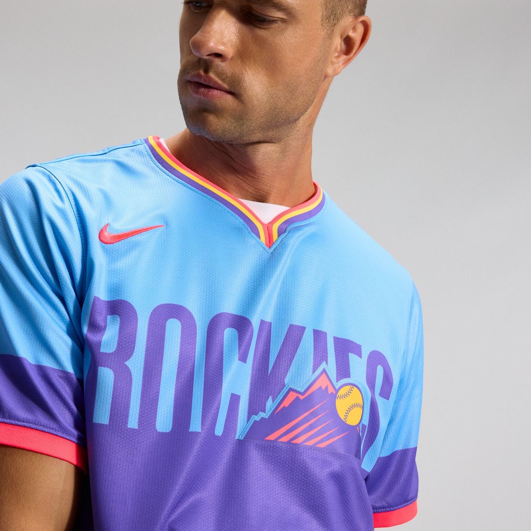 Colorado Rockies 2025 City Connect Limited Jersey - Purple/Light Blue