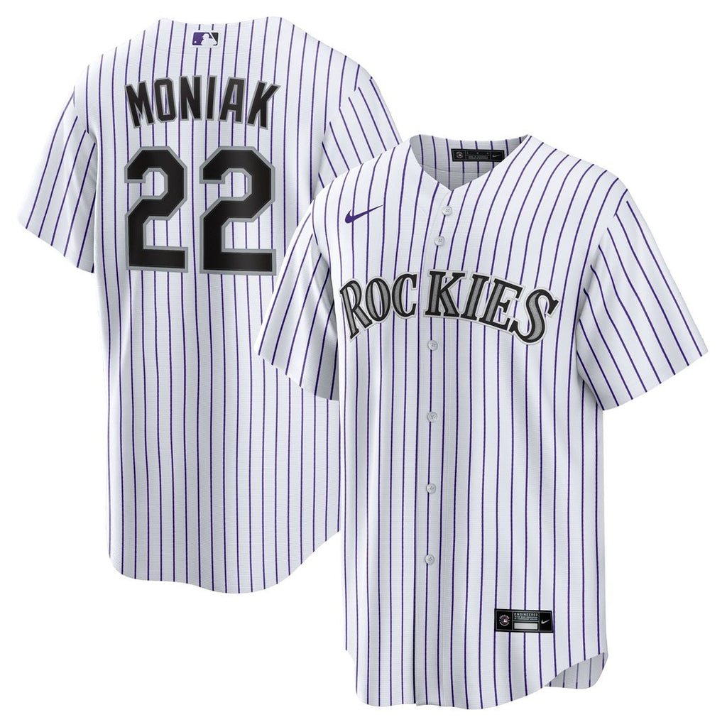 Colorado Rockies Mickey Moniak Home Replica Jersey - White